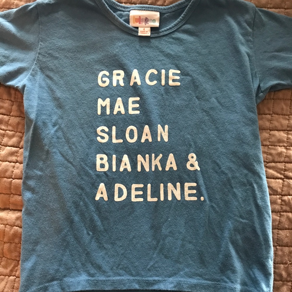 LuLaRoe Promo Gracie T size 4